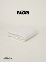 Solid Pagri 7Haat White