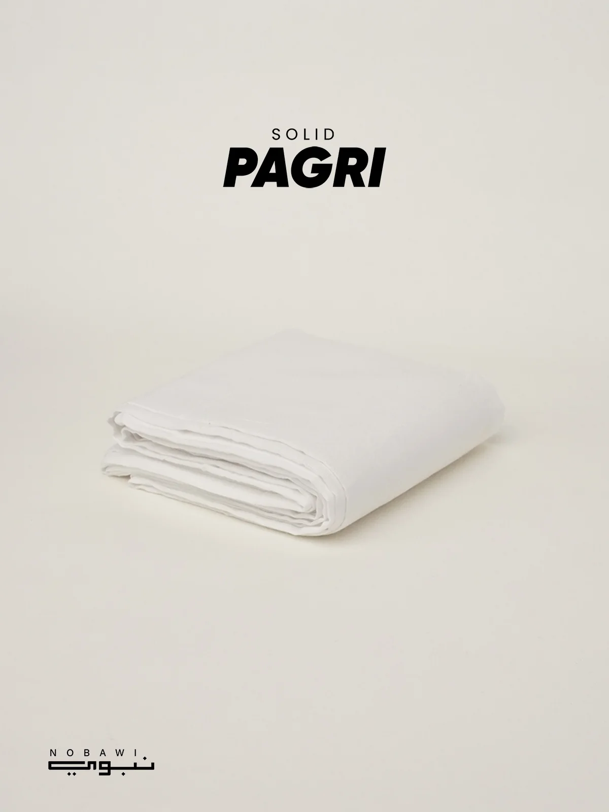 Solid Pagri White Solid Pagri 7Haat White - Image 1